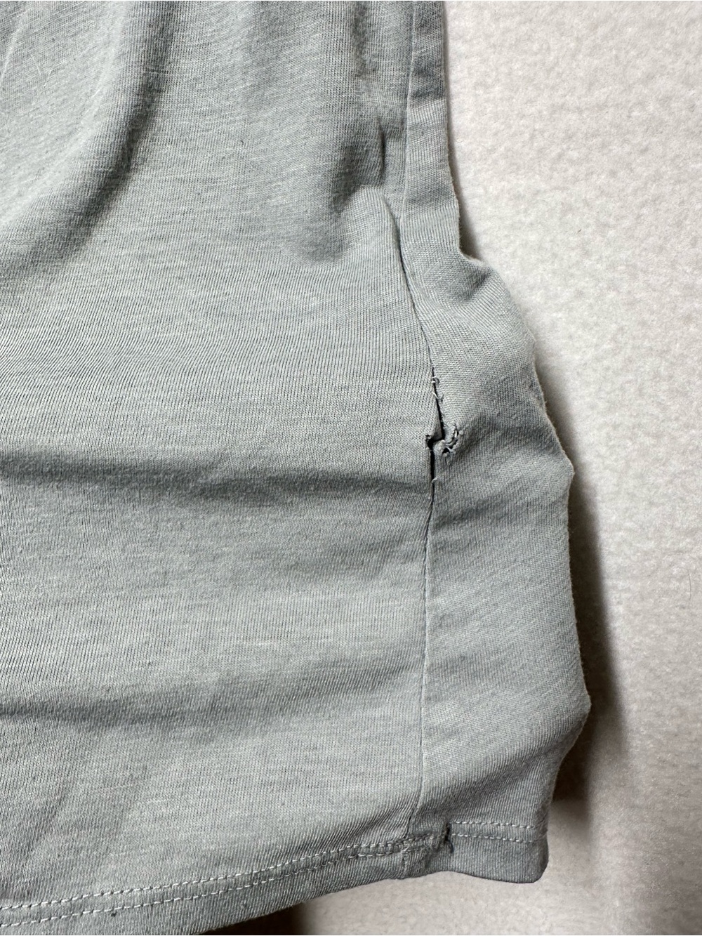 Nike Dri-FIT Women’s Small Light Gray Muscle Tank Top Swoosh Workout - Picture 4 of 4